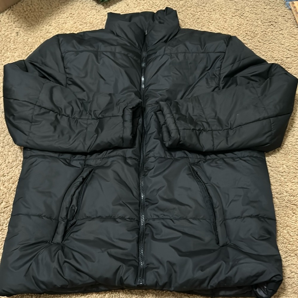 men’s large black puffer